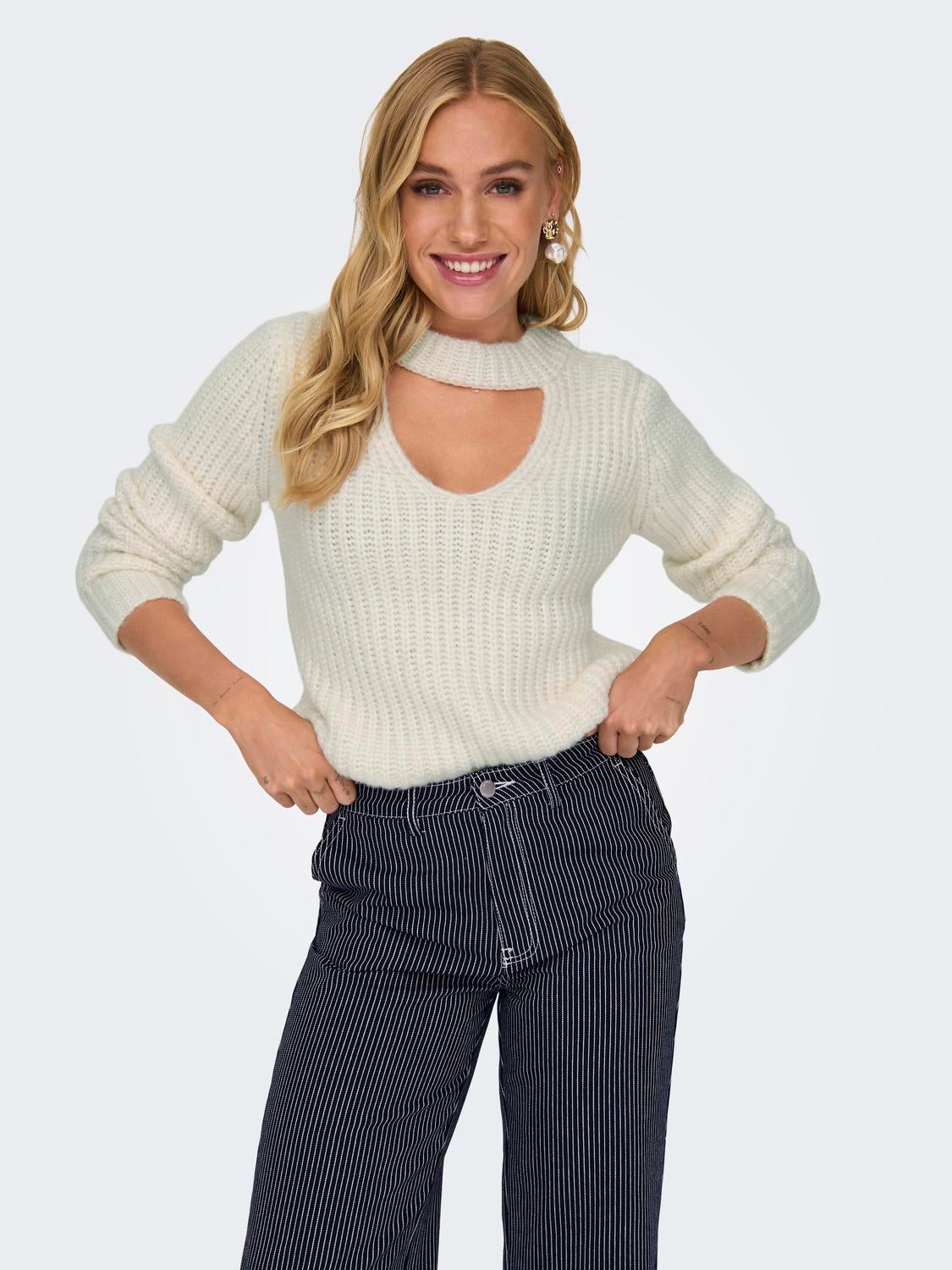 ONLRINGO Strickpullover Cloud Dancer