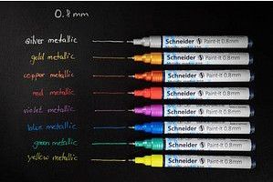 Schneider metallic marker - Paint-it 010 - lijnbreedte 0.8mm - 4 stuks - S-ML01011501