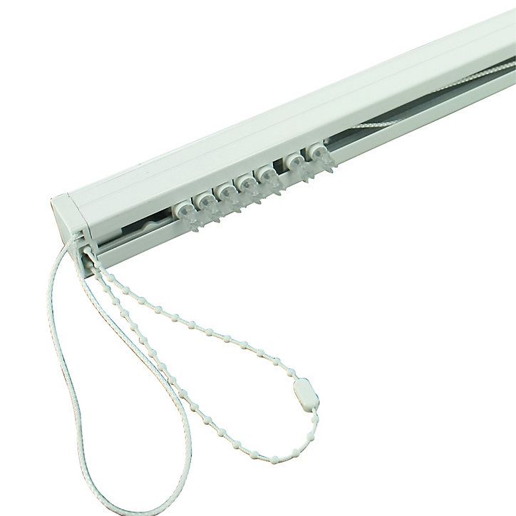 Rail 80cm ouverture latérale pour lamelles verticales