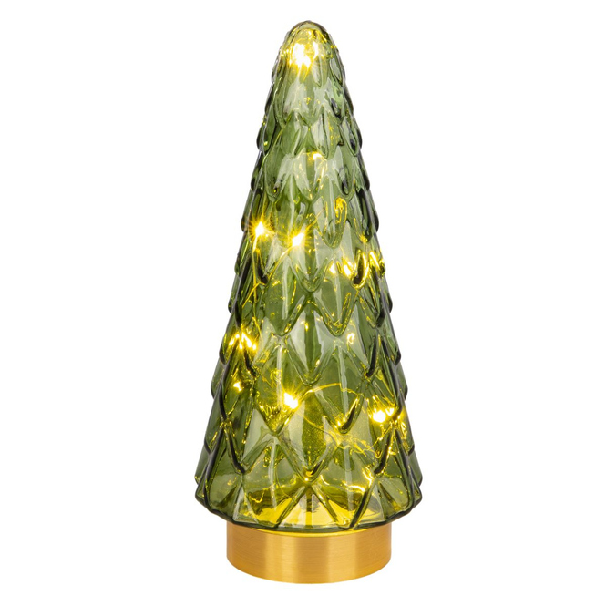 Dekobaum mit LED - grün - ca. 24 cm