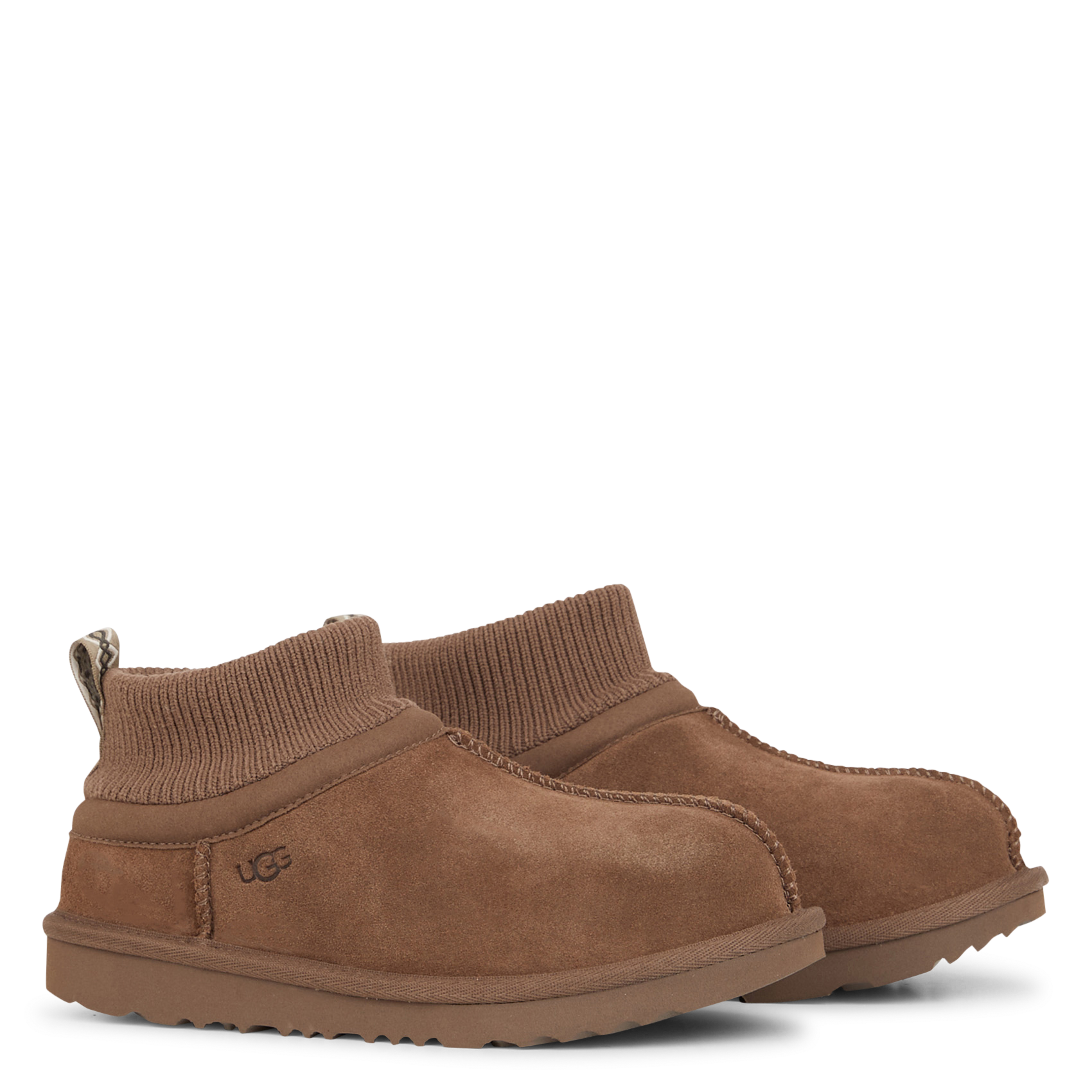 CLASSIC ULTRA STRETCH CUFF - Chaussons montant à bout rond | Marron