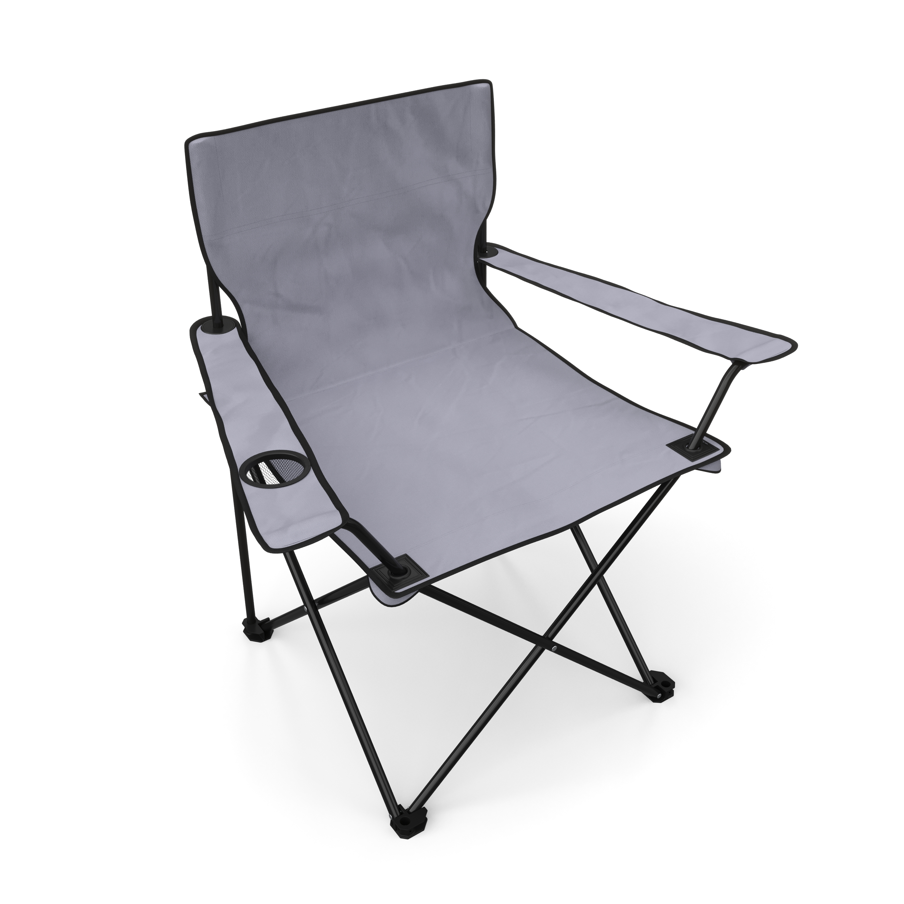 Campingstuhl 4er Set grau
