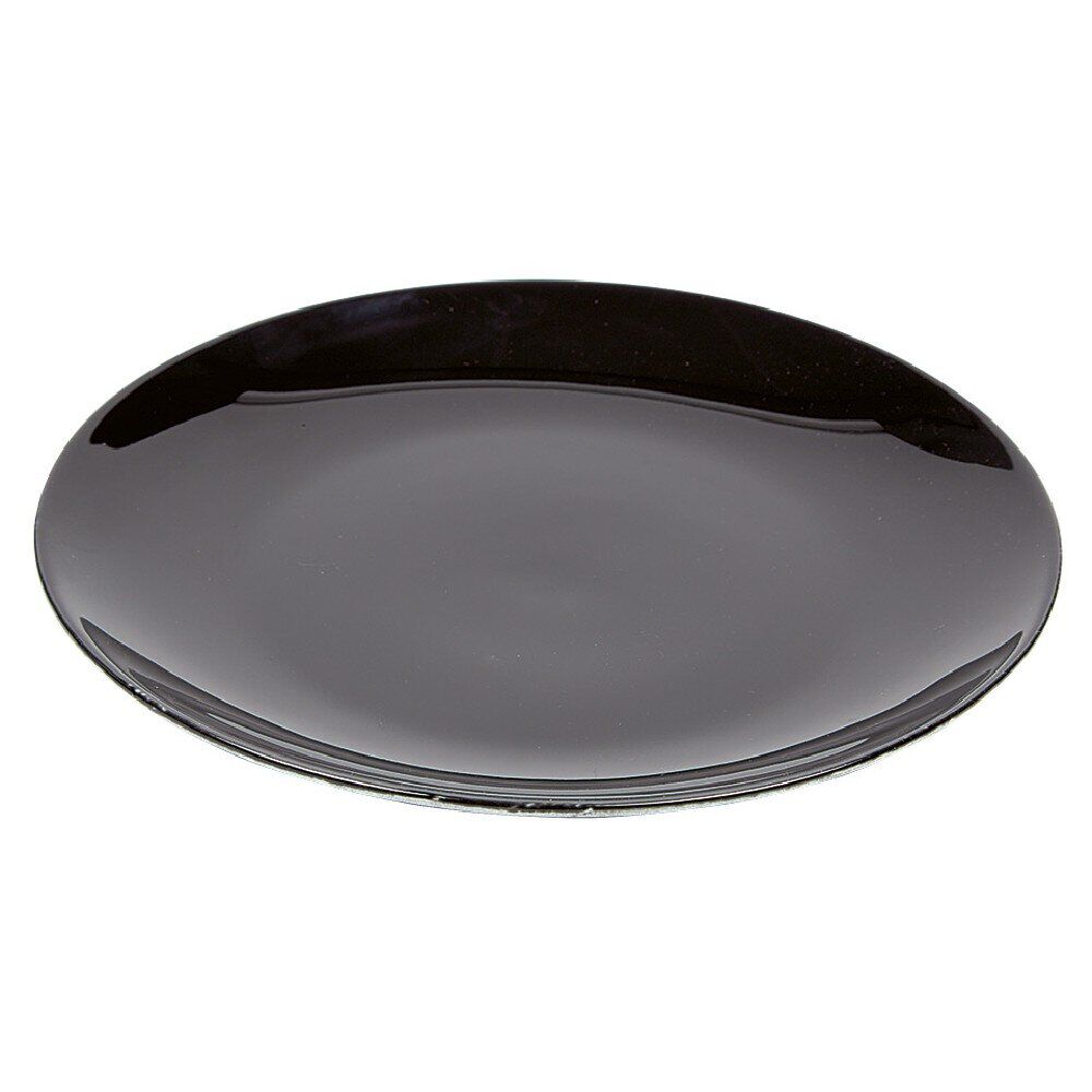 Assiette à dessert en porcelaine décor marbre gris