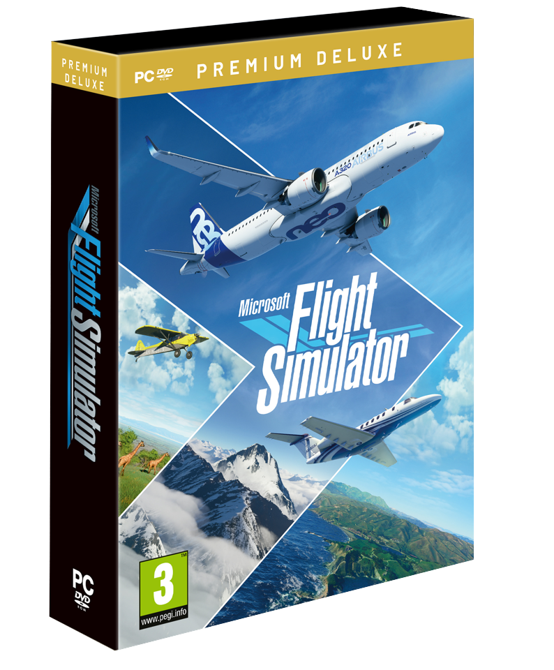 Microsoft Flight Sim 2020 (Premium Deluxe Edition) (DVD Format)- PC