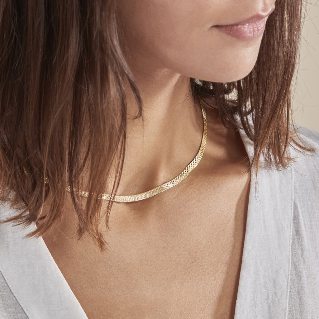 Collier Argent Jaune Alay
