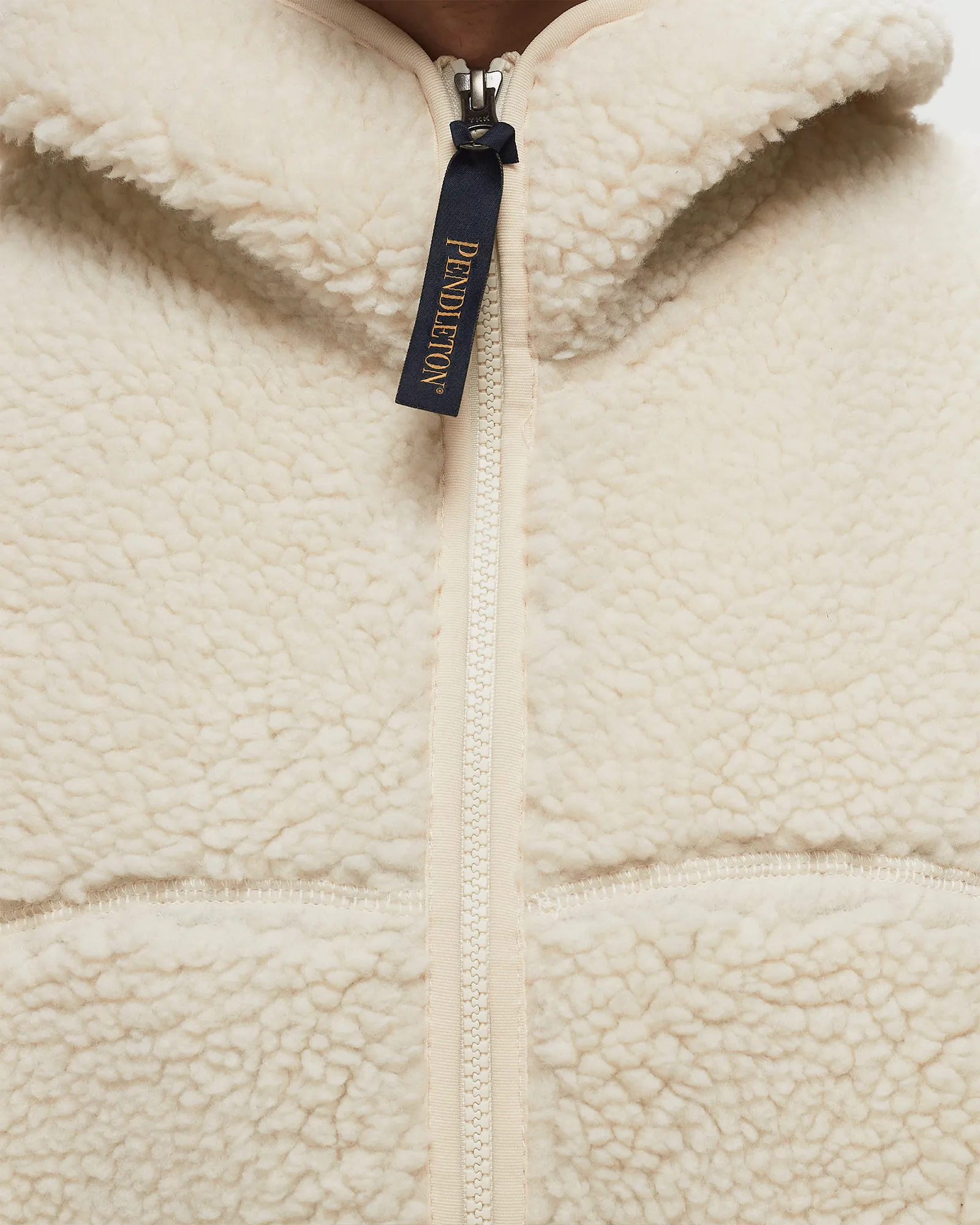 Pendleton BOA ZIP HOODIE IVORY HARDING