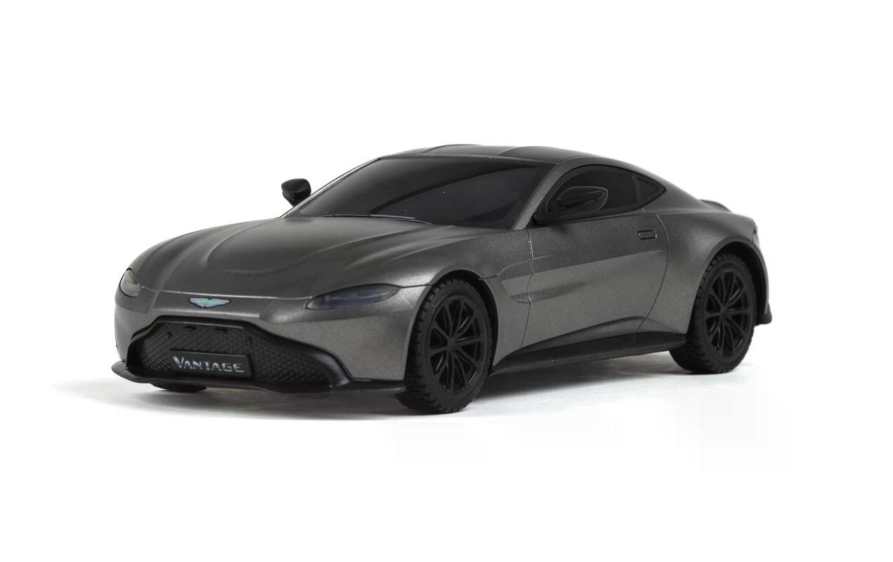 Auto Aston Martin Vantage mit Licht, Dunkelgrau, 1:24Ferngesteuerter Sportwagen mit Licht für Kinder ab 6 Jahren