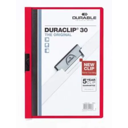 Durable Klemm-Mappe DURACLIP® 30, rot