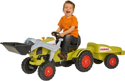 BIG Trampetraktor med Henger Claas Celtis