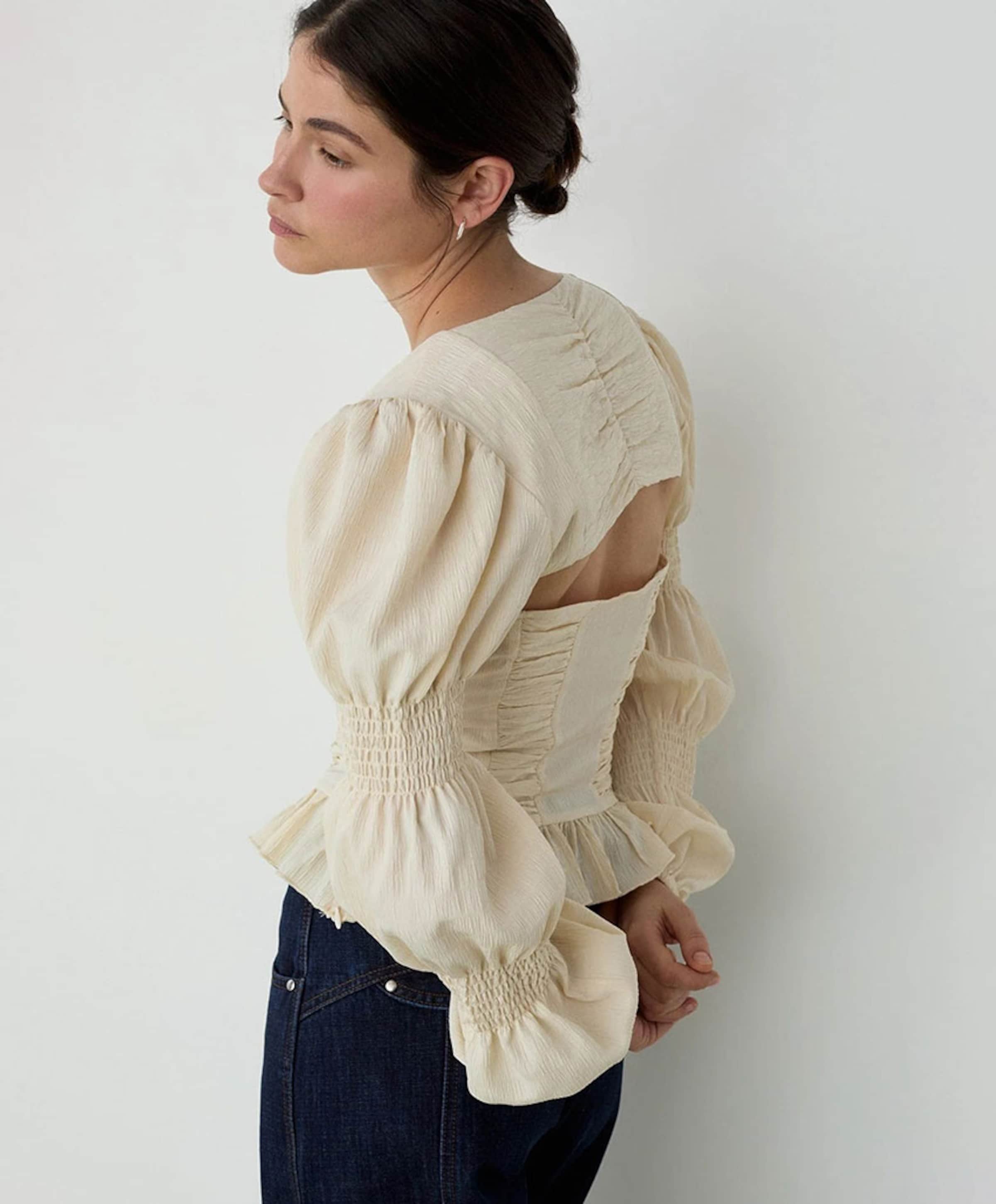 Laagam Dames blouse ecru