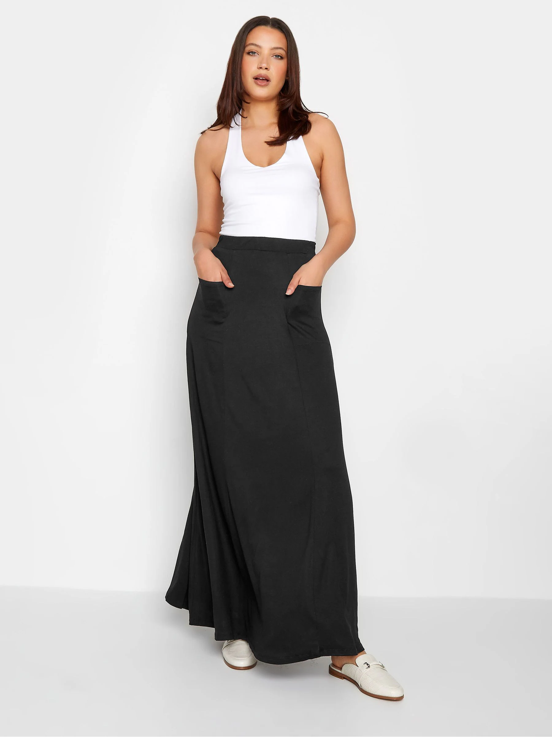 Long Tall Sally - Lange rok met aansluitende bovenkant en uitlopende onderkant