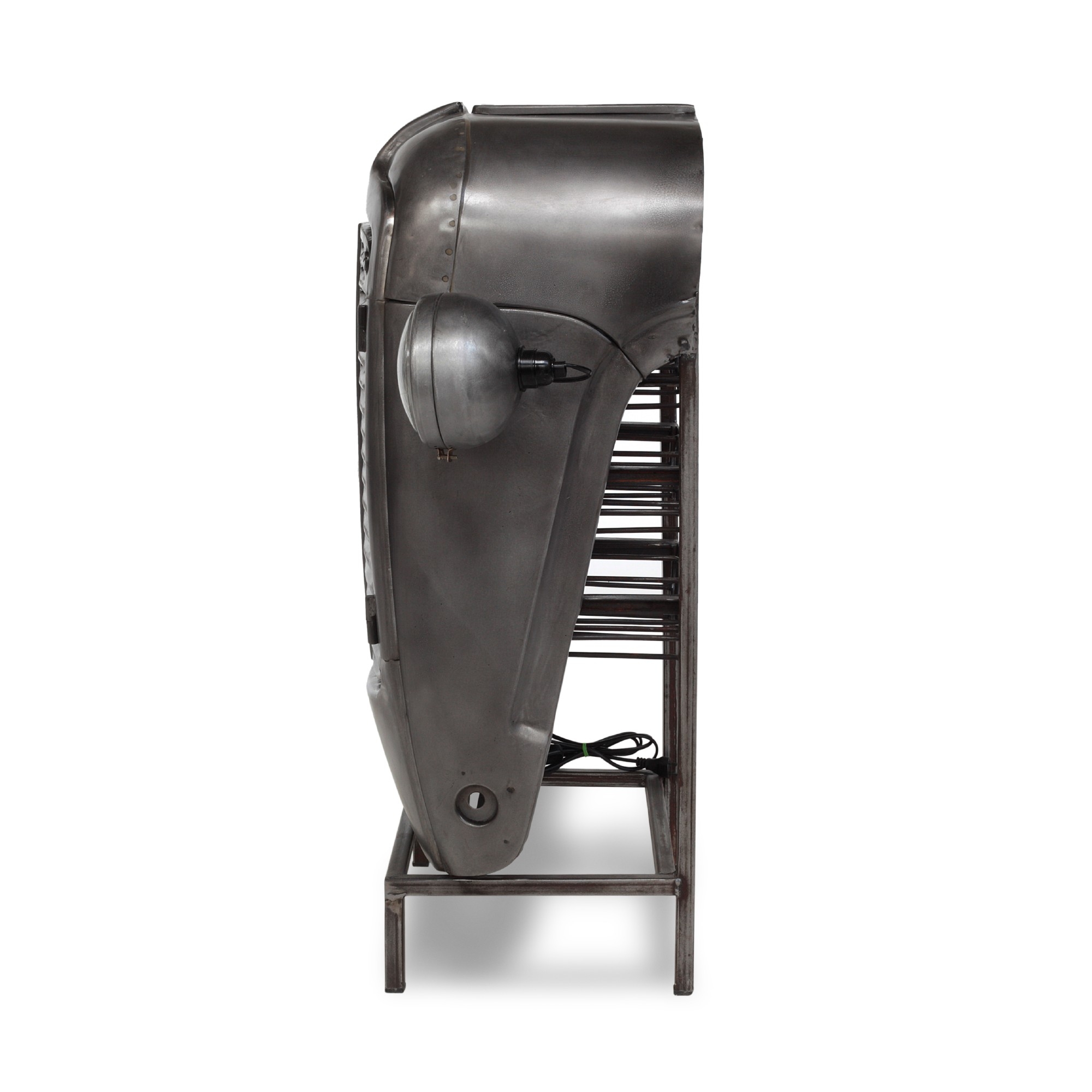 Traktor-Bar mit Regaleinsatz, vintage unlackiert, T 38 cm, B 85 cm, H 98 cm von fischer's lagerhaus