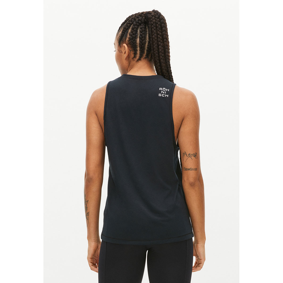 Röhnisch Saima Loose Hardloopshirt Zonder Mouwen Zwart Dames