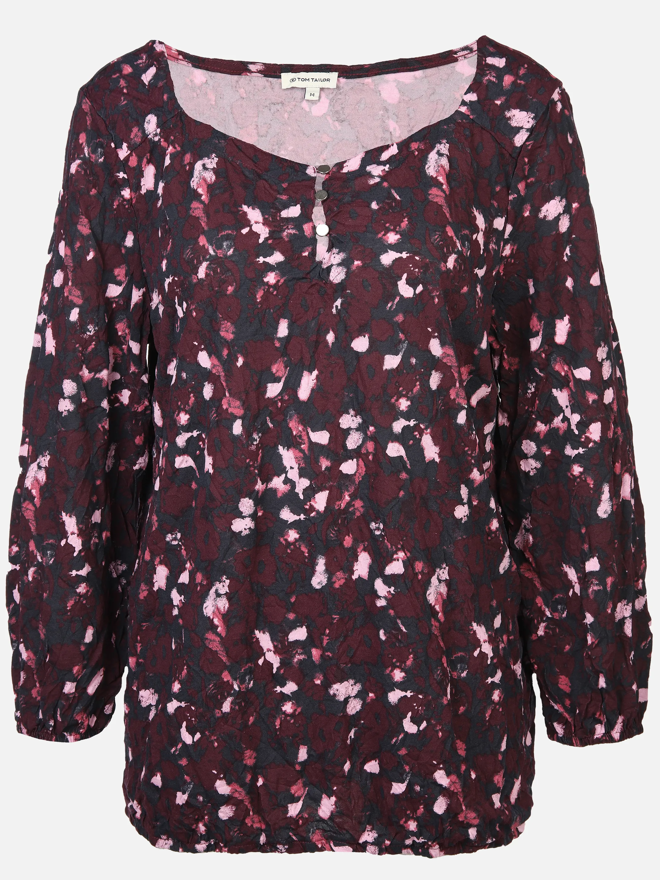 Damen Crincle-Blusenshirt