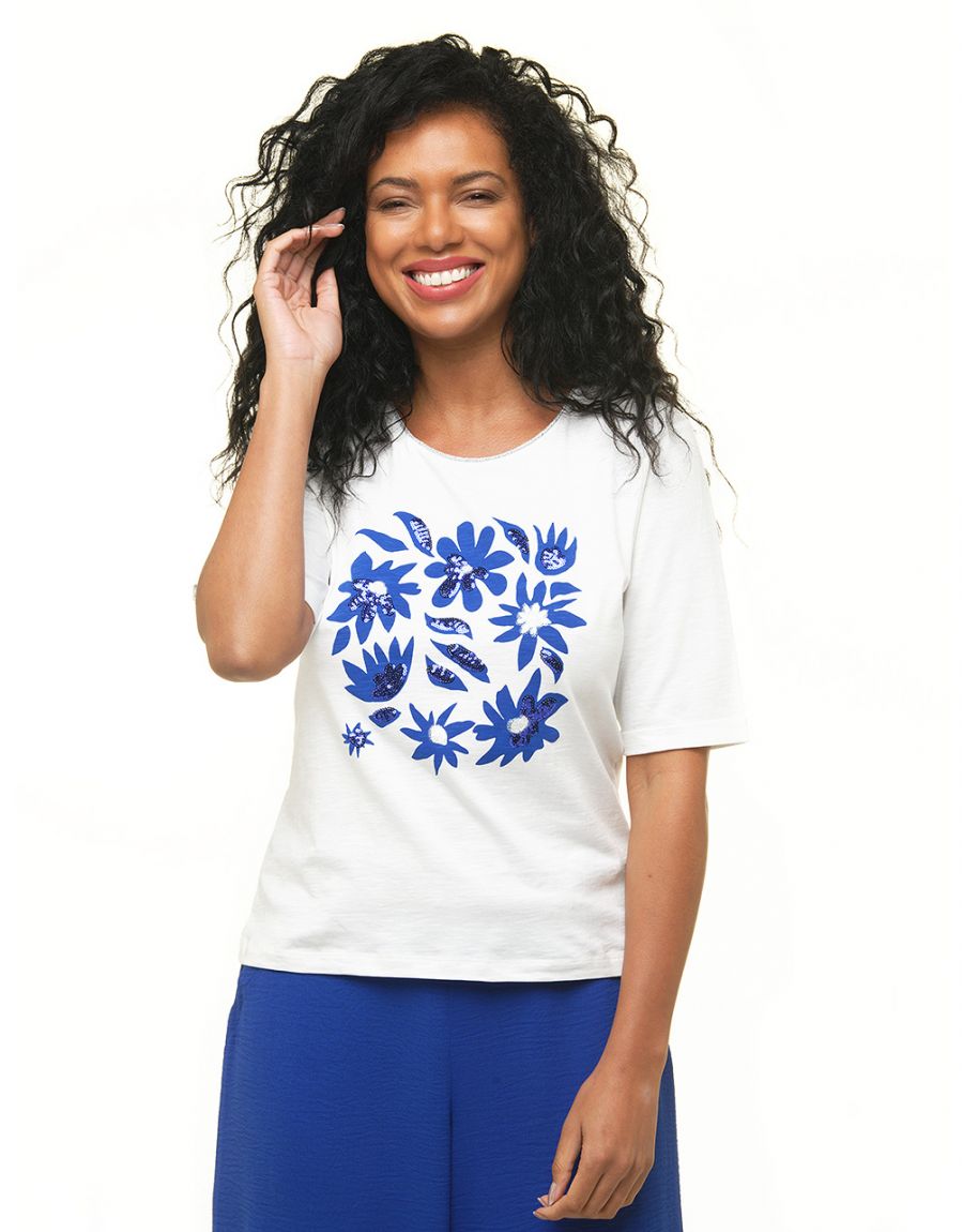 T-shirt blanc 100% coton