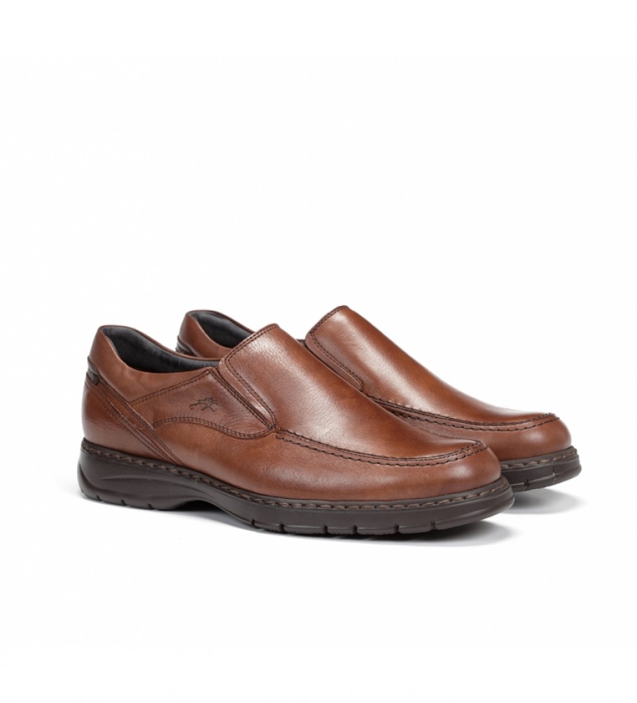 Sapatos de couro Fluchos 9144 Crono Marrom