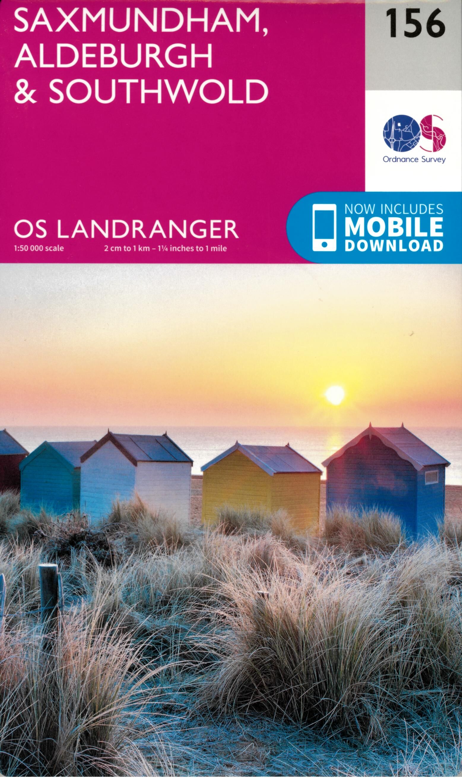 ORDNANCE SURVEY - 156 GB SAXMUNDHAM 1 50 000