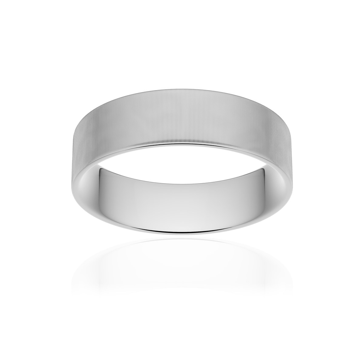 Alliance palladium 950 mat ruban plat confort 5,5 mm