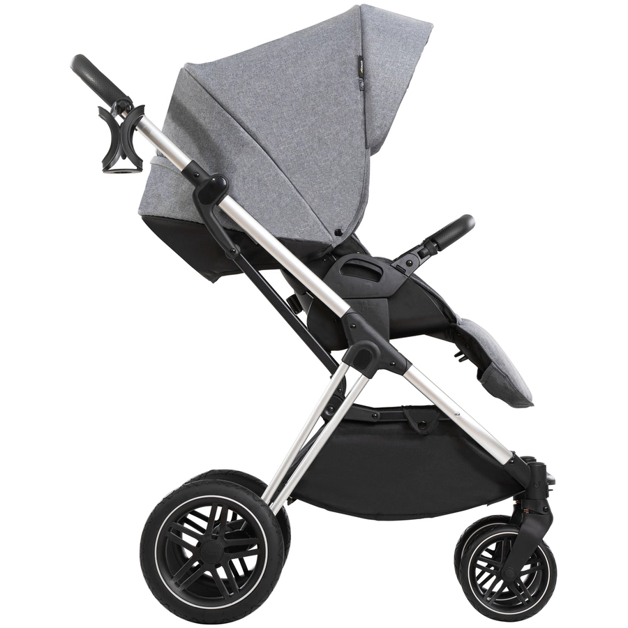 hauck Kinderwagen Vision X Set Silver Melange Grey