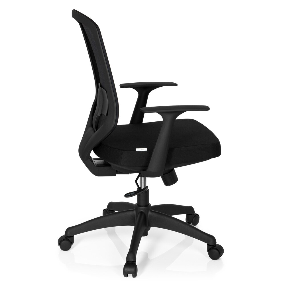 Profi Bürostuhl DELIGHT Stoff/Netzstoff mit Armlehnen hjh OFFICE