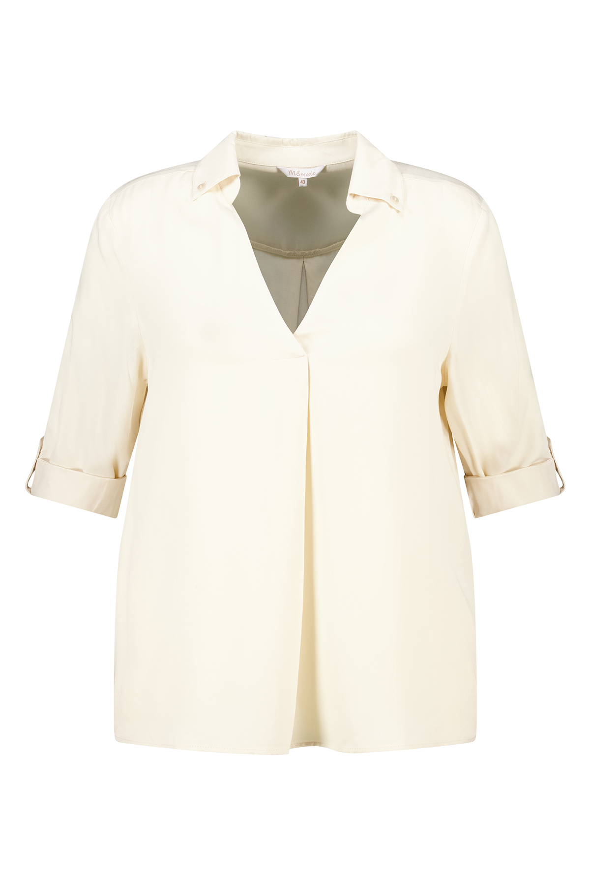 Blouse met opgerolde mouwen Kit