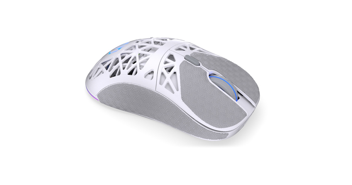 ENDORFYLIV Wireless Onyx White gaming muis  (Wit, 12.000 DPI, ARGB, USB-C / 2.4 GHz / Bluetooth)