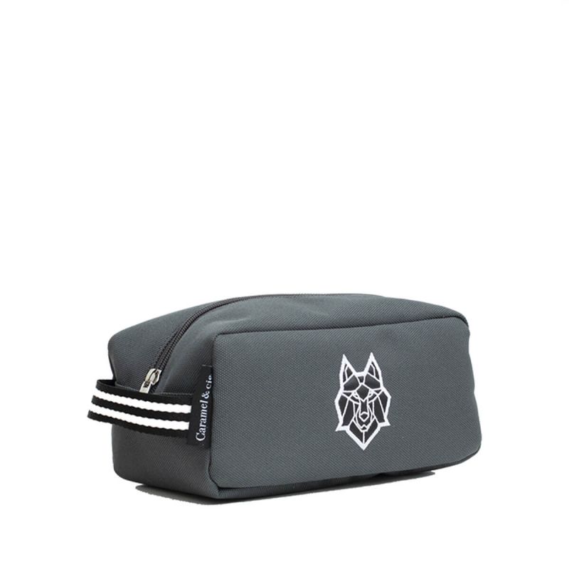 Trousse de toilette Loup Gris 23 cm Gris