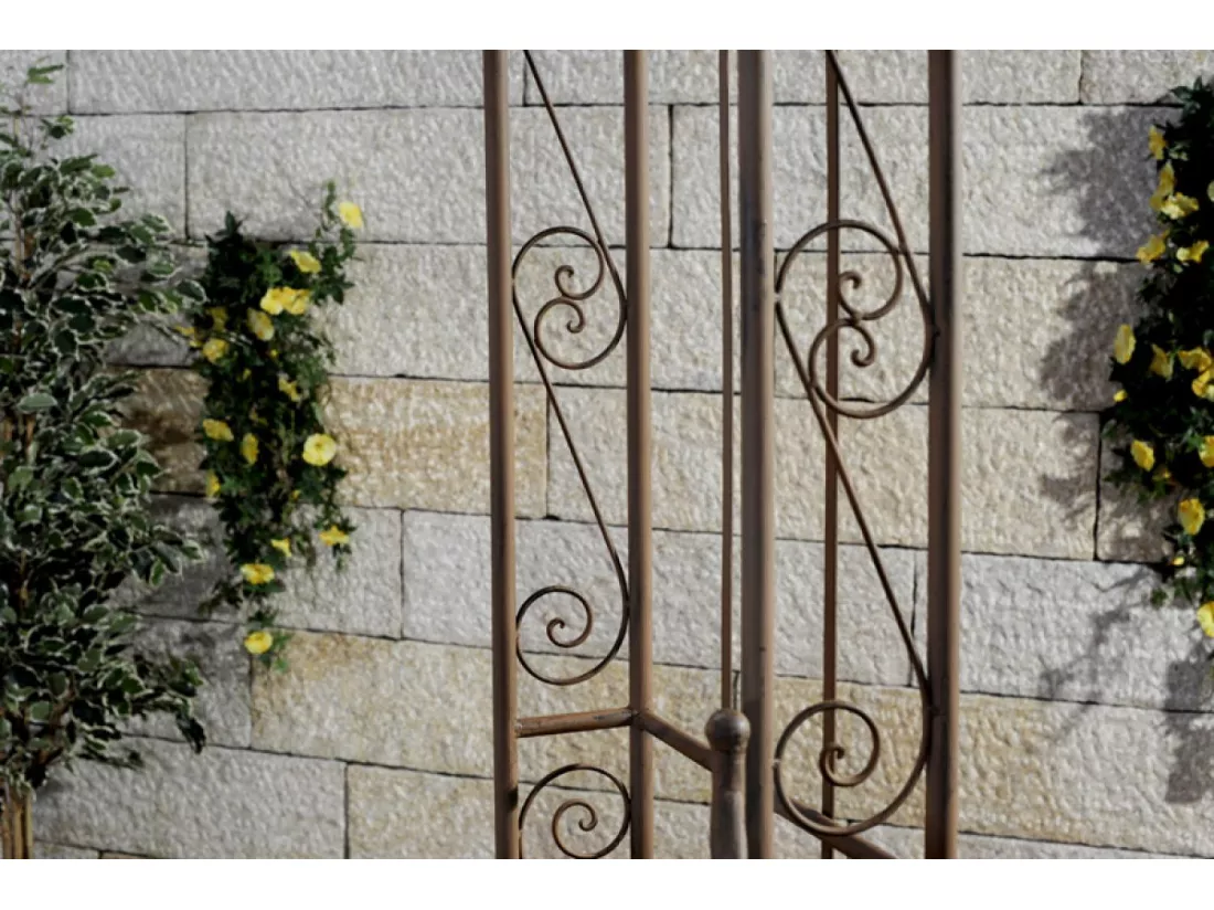 Arche à rosiers - Métal & Métal - Marron antique - Sina