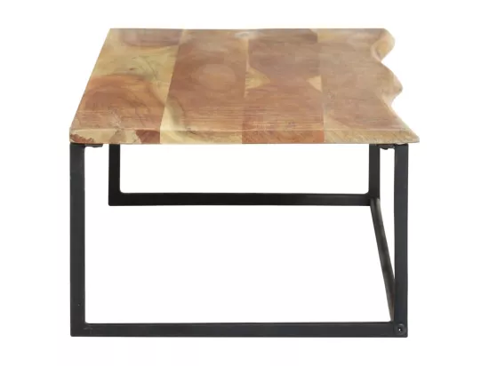 Patère à bord naturel 100x35x22 cm Bois d'acacia massif