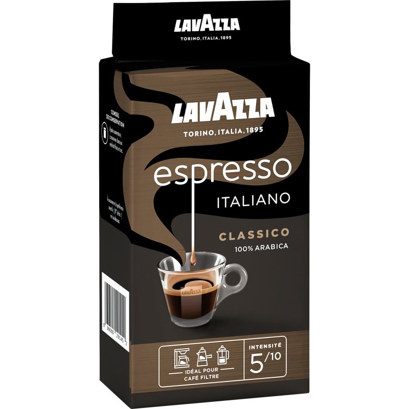 Café moulu Lavazza Espresso Classico - Paquet de 250 g