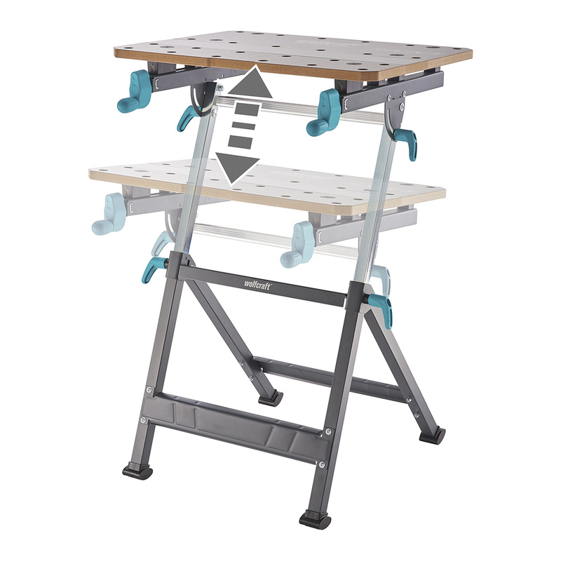 Wolfcraft klem- en werktafel MASTER 650 ERGO LxB: 720x650mm