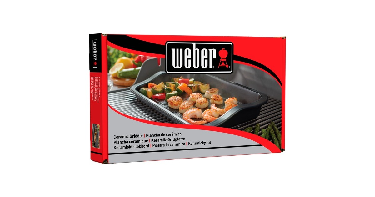 WeberKeramische plancha bak-/braadpan  (Antraciet)