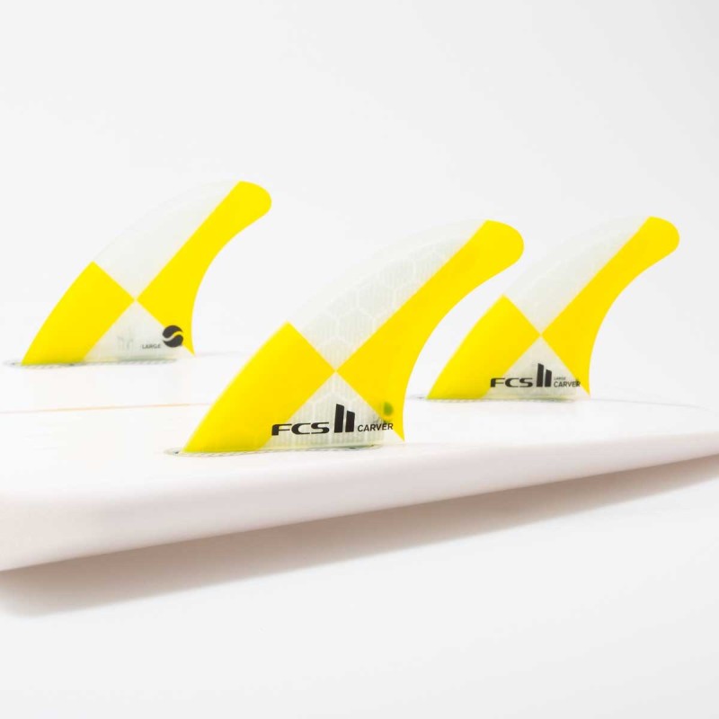 Ailerons FCS II Carver PC Yellow - The Corner Shop