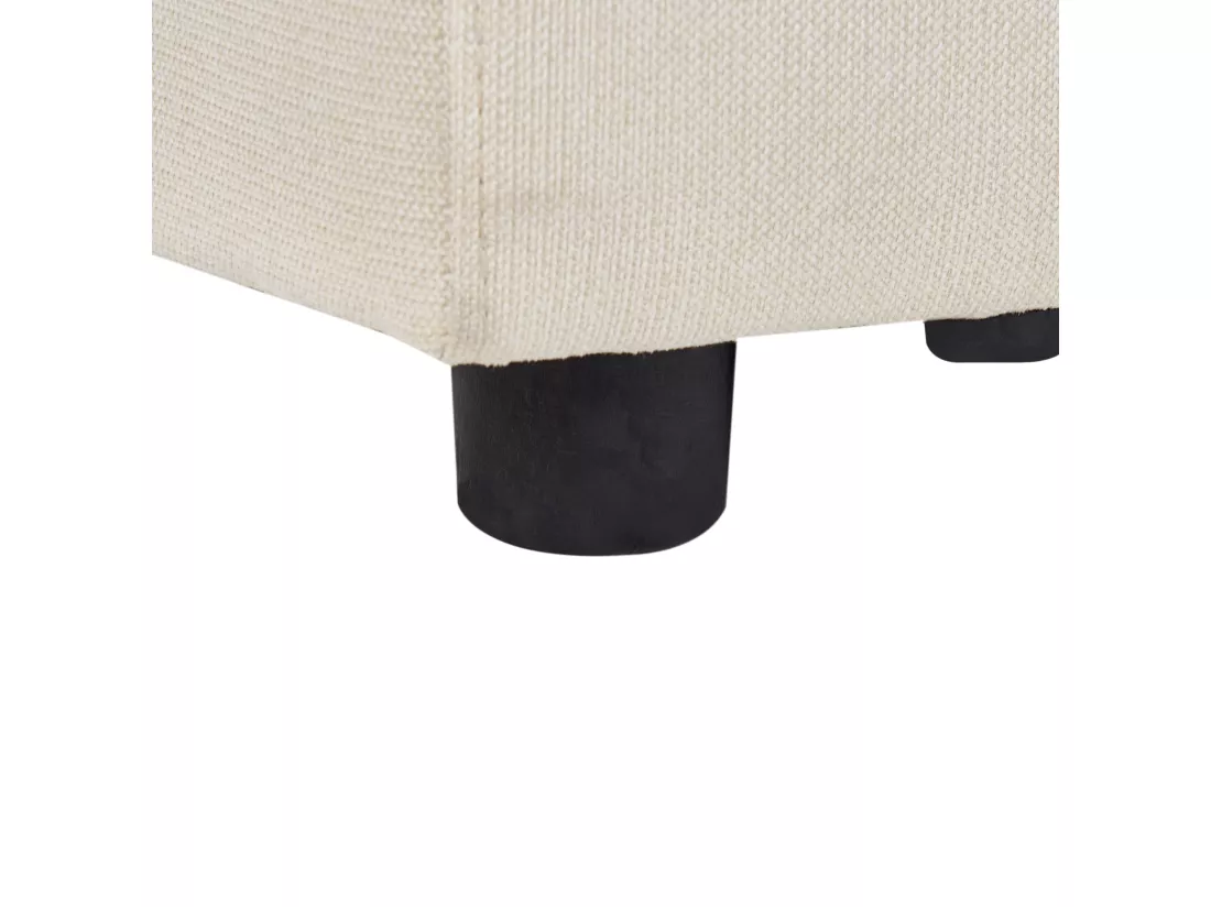 Ottoman KOHLO Tissu Beige clair