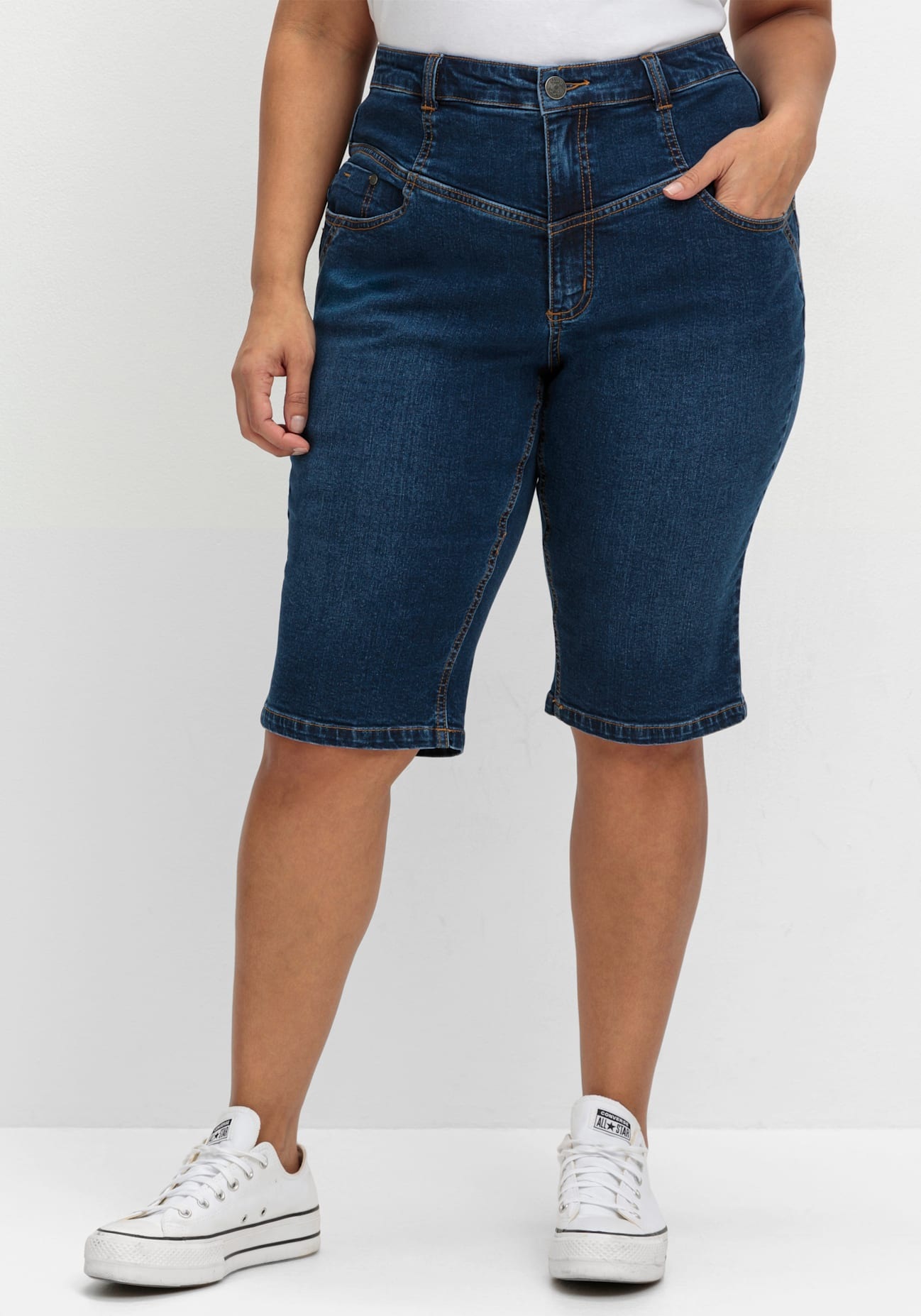 Sheego Jeansbermudas 1 Stk. tlg.