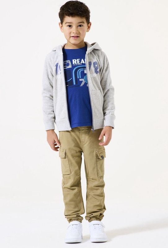 GARCIA - Vest - Grijs - Katoen/Polyester - Met Capuchon en Ritssluiting