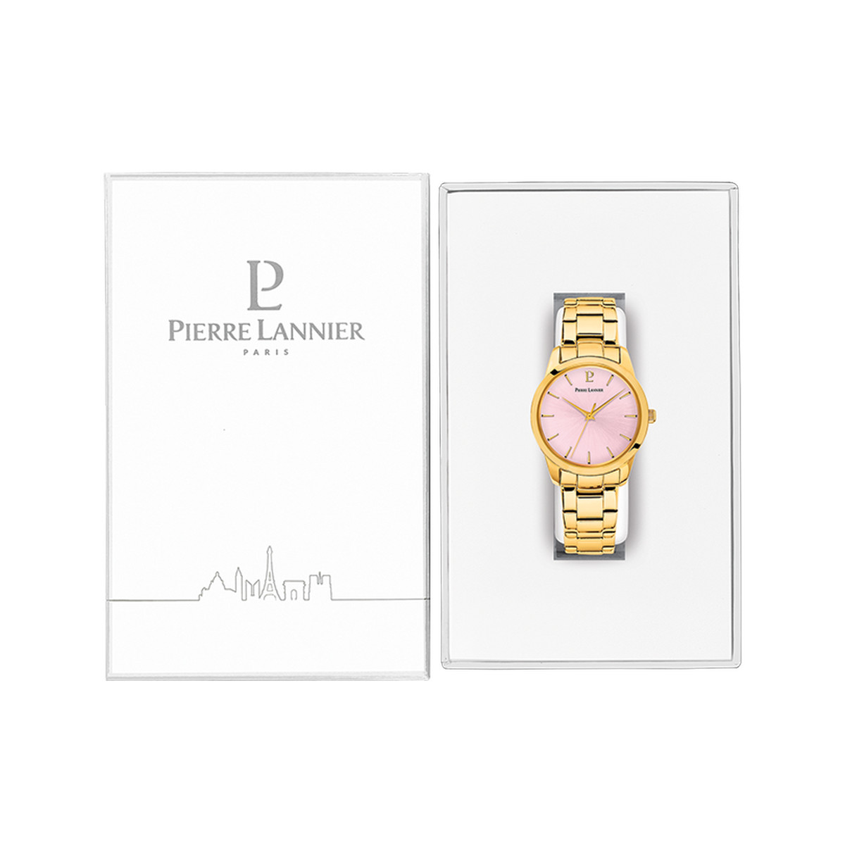 Montre PIERRE LANNIER Roxane femme bracelet acier doré