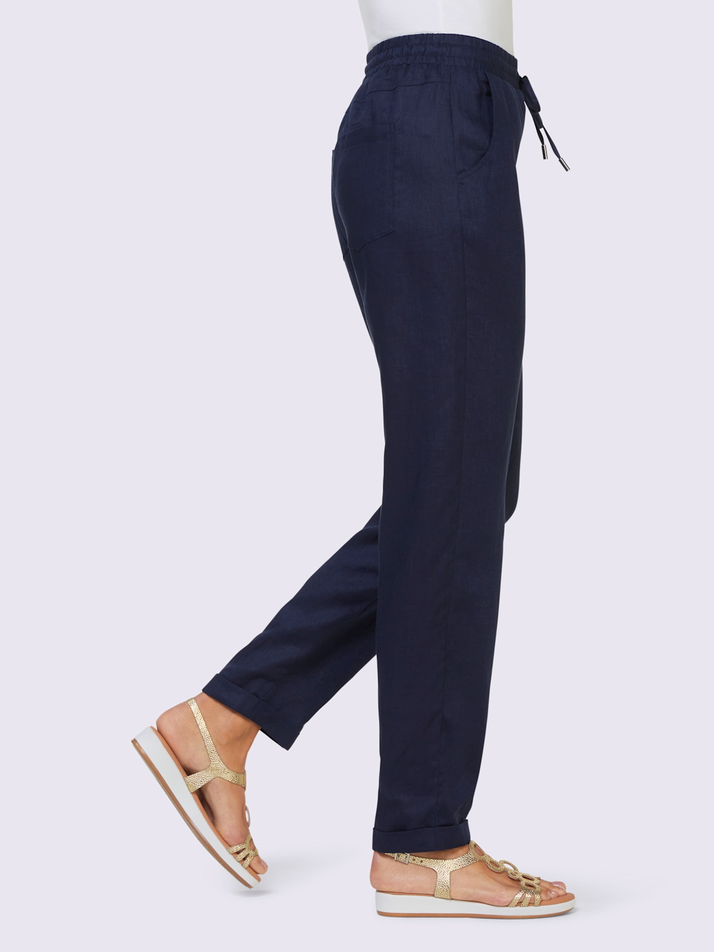 Pantalon en lin pur lin