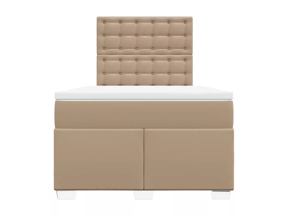 Sommier tapissier avec matelas Cappuccino 120x200 cm