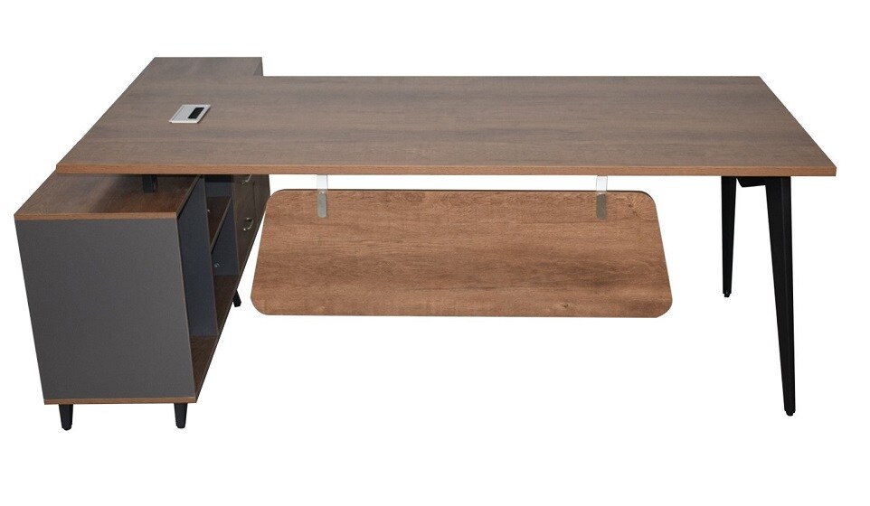 Jet-Line Schreibtisch SAN PAULO 2m rechts