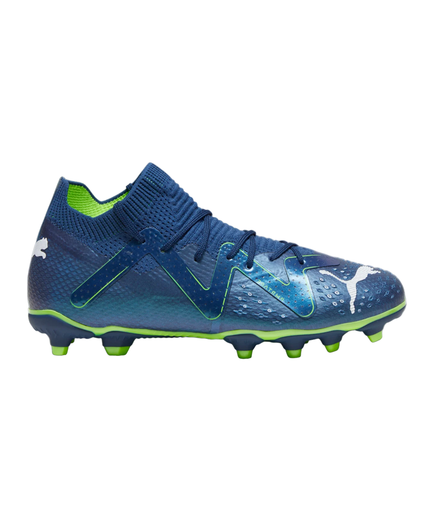 PUMA FUTURE Pro FG/AG Jr Gear Up Kids Blau Weiss F03