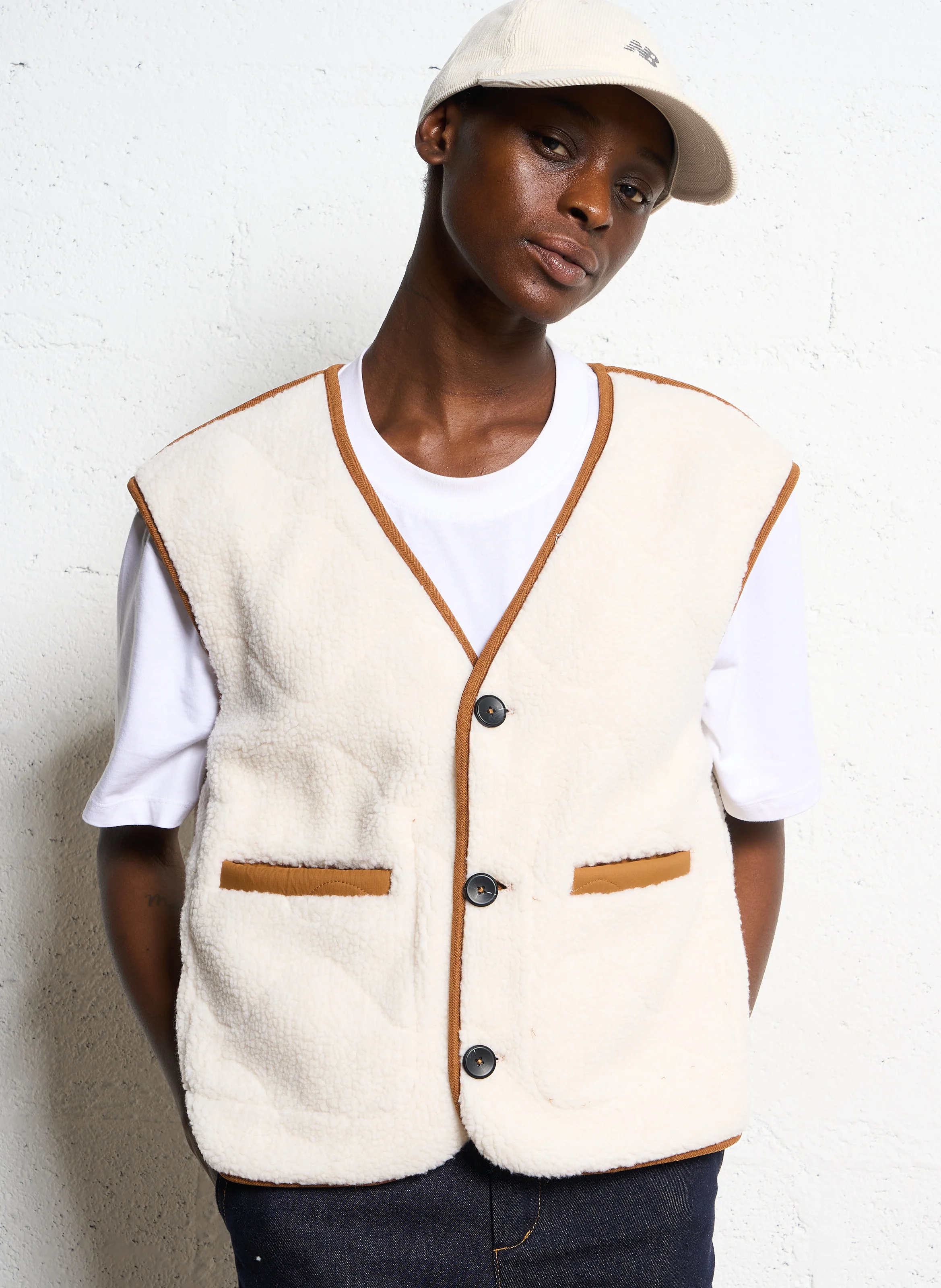 RETEDDY - Veste oversize matelassée | Beige