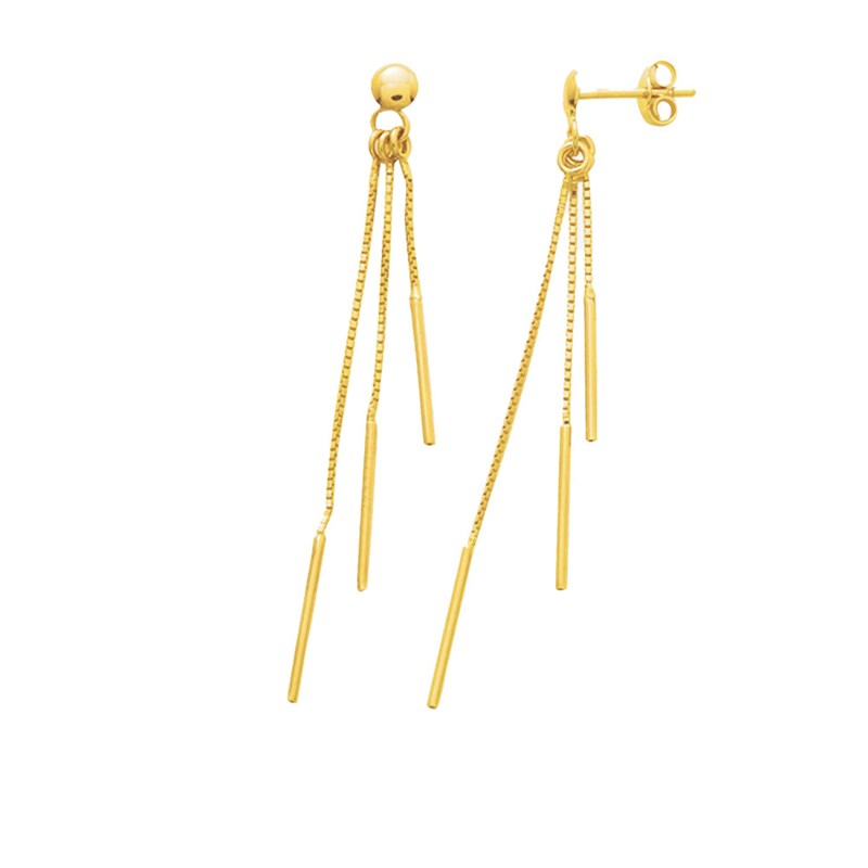 Boucles d'oreilles Femme pendantes - Or 18 Carats