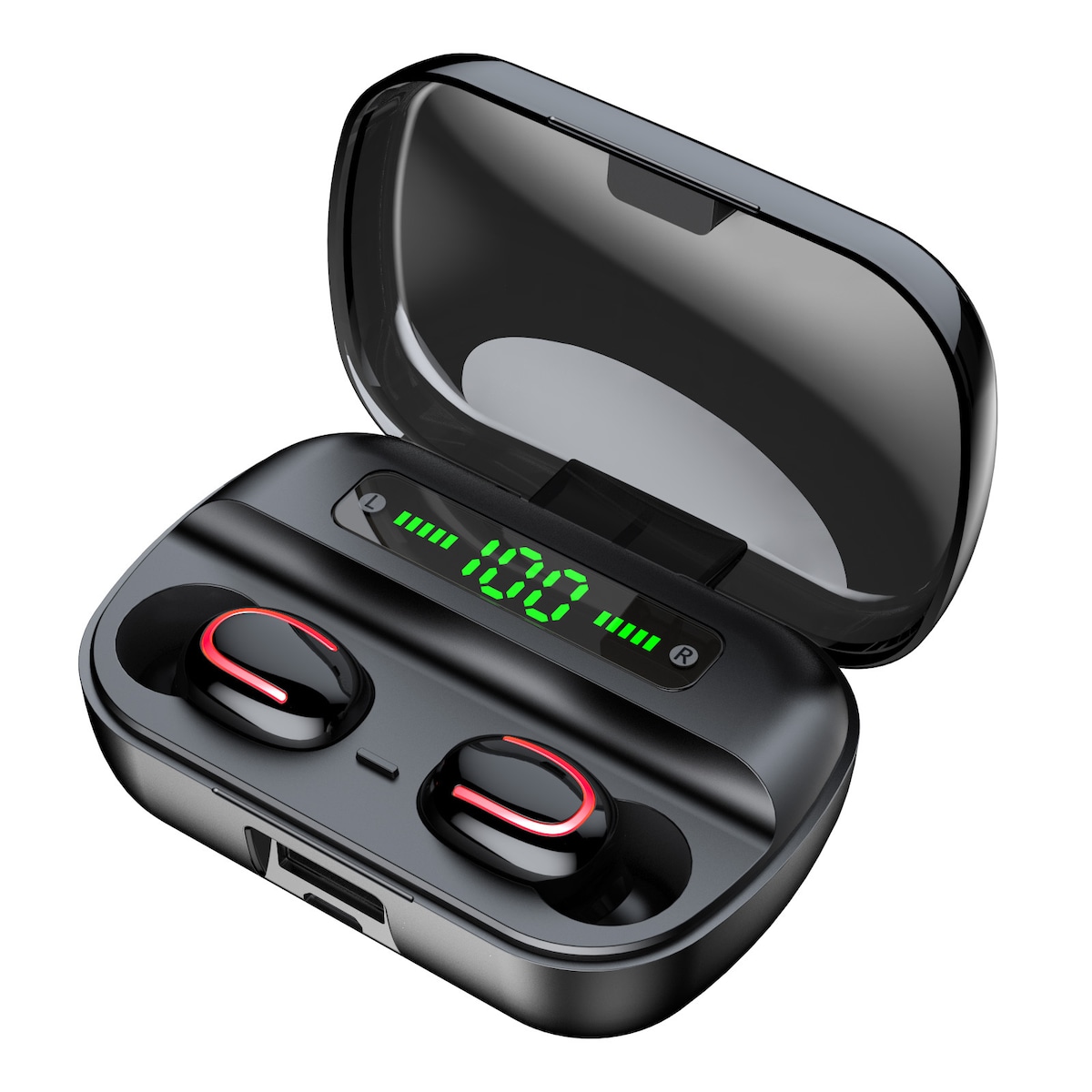 Trådløse hodetelefoner Bluetooth 5.1 Sort