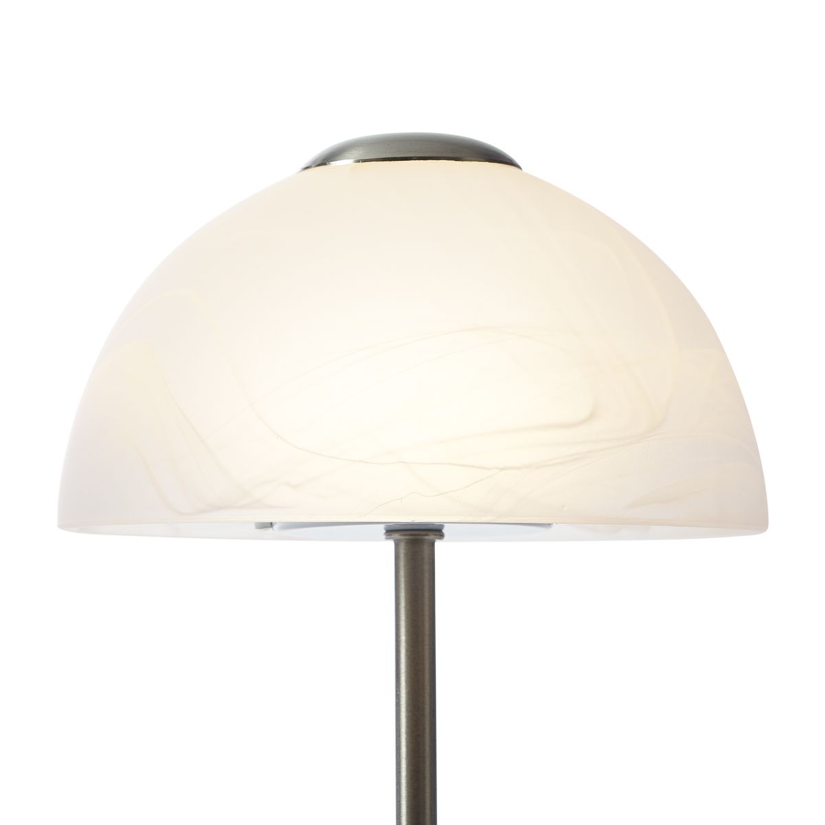 Design tafellamp staal met opaal glas incl. LED dimbaar - Joya