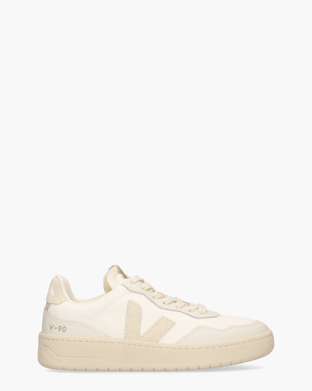 Veja V-90 B-Mesh Wit/Beige Damessneakers