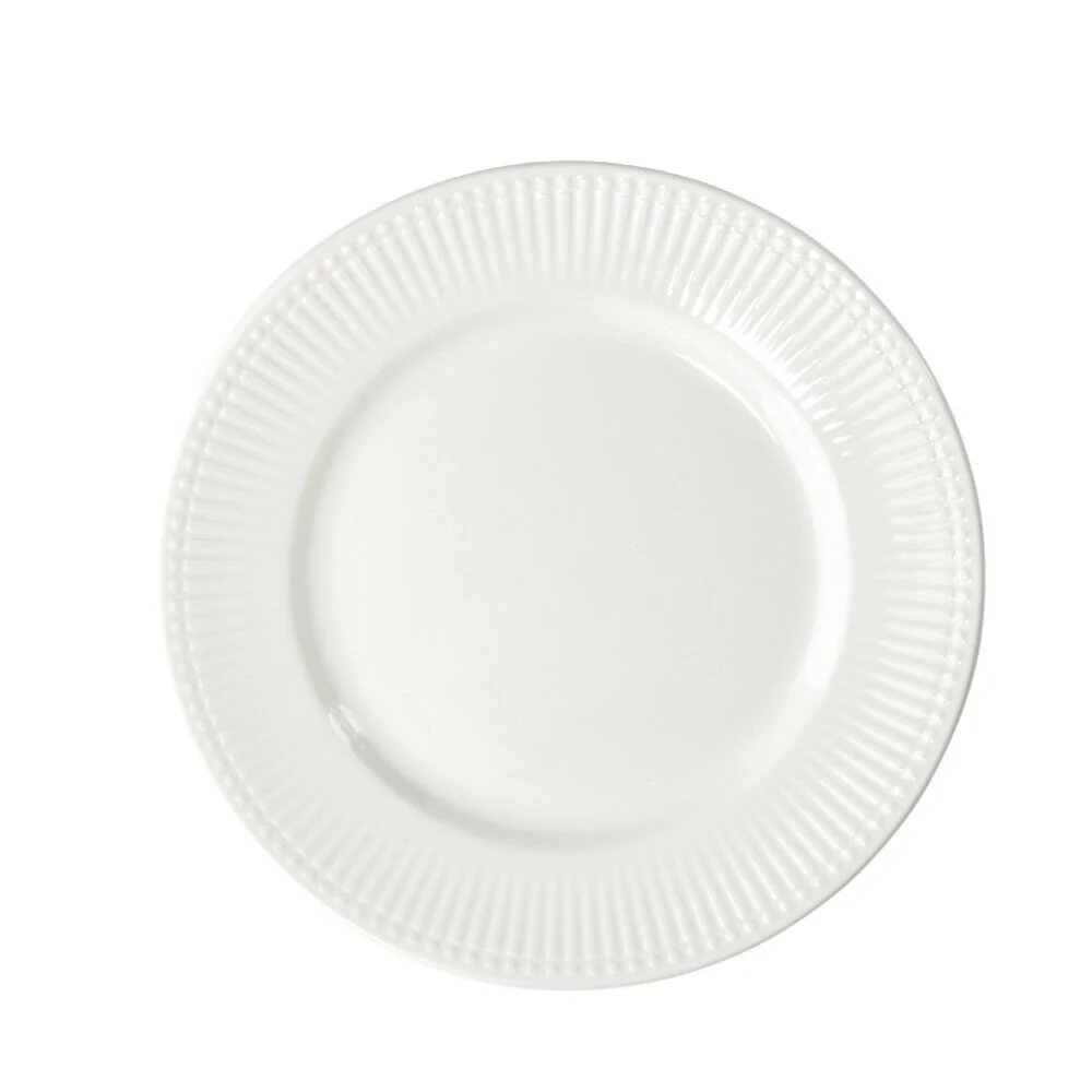 Assiette à dessert Colombe en porcelaine blanche Ø19cm