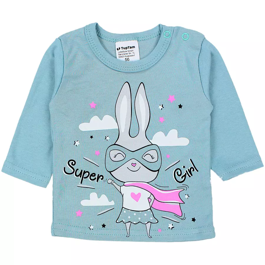 TupTam Baby Mädchen Langarmshirt 5er Set rosaweiß