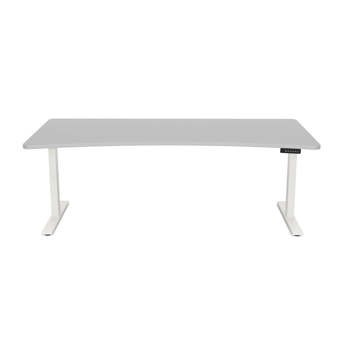 Stehpult elektrisch PREMIUM grau/weiss 200 x 92 cm