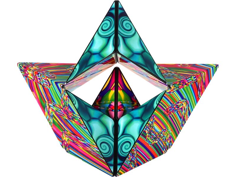 Shashibo Cube Watercolor – by Artist Laurence Gartel 2.0 Magnetischer Zauberwürfel